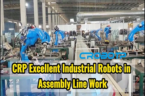 Velká efektivita! Inteligentní CRP průmyslové roboty při práci na montážní li...