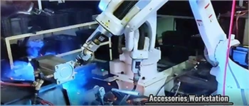 Vynikající svařovací robot! Aplikační případ svařování rámu dvoukolového vozu...